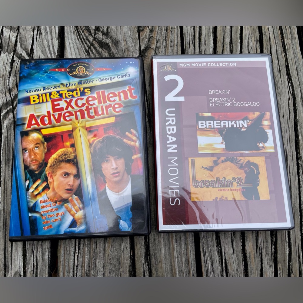 2/$10 Breakin Breakin 2 Electric Boogaloo Bill & Ted’s Excellent Adventure DVDs